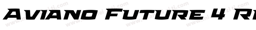 Aviano Future 4 Regular字体转换